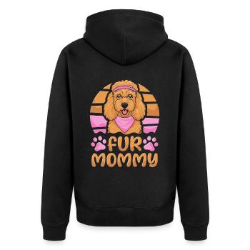 Golden Doodle Maman Chien Maman Pour Maman - Veste à capuche bio Premium Unisexe - noir - Dos - Nico (187cm)