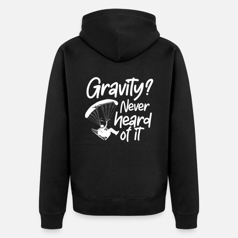 Paramoteur paramoteur - Veste à capuche bio Premium Unisexe - noir