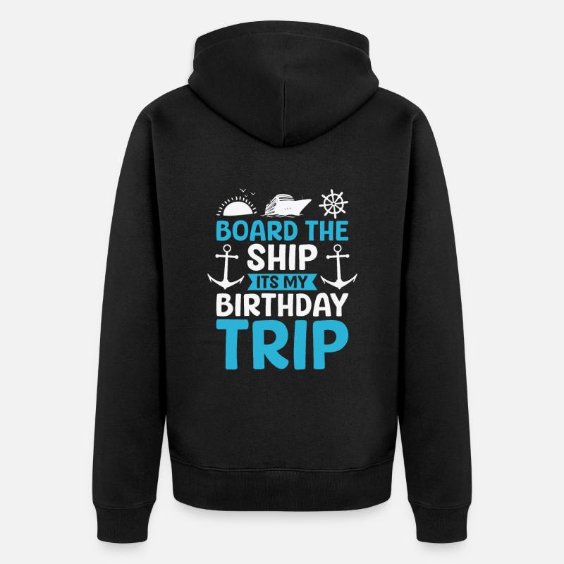 Croisière - Veste à capuche bio Premium Unisexe - noir