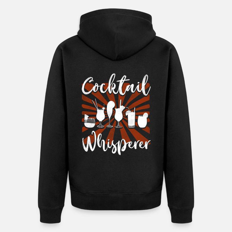 Barman Mixologue Cocktail - Veste à capuche bio Premium Unisexe - noir