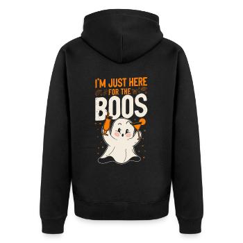 Bartender Mixologist Halloween Pun - Unisex Premium Organic Zip Hoodie - black - Back - Nico (187cm)