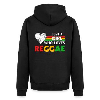 Musique rastafari Rasta Jamaïque Reggae - Veste à capuche bio Premium Unisexe - noir - Dos - Nico (187cm)