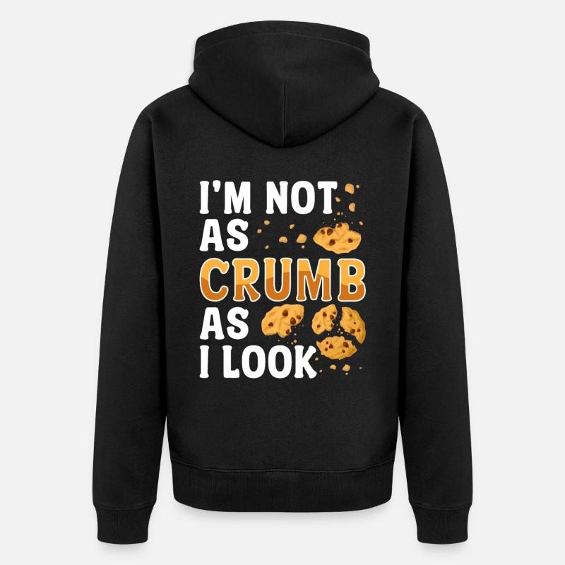 Bread Baking Bread Maker - Unisex Premium Organic Zip Hoodie - black