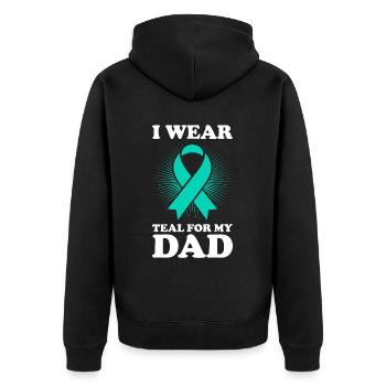 Awareness of Addiction Prevention Addiction - Unisex Premium Organic Zip Hoodie - black - Back - Nico (187cm)