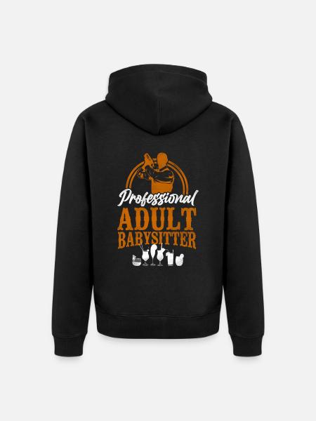 Bartender Mixologist Professional - Unisex Premium Bio Zip Hoodie - Schwarz