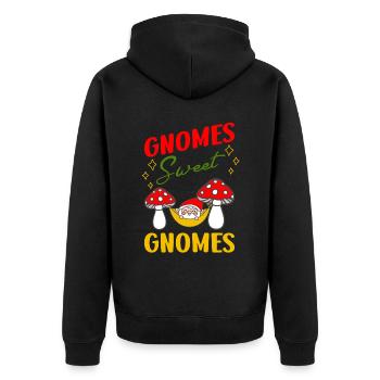 Gnomes Doux Gnomes Drôle Jardinage - Veste à capuche bio Premium Unisexe - noir - Dos - Nico (187cm)