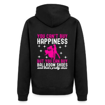 Ballroom Dance Ballroom Dancers Ballroom Dancers - Unisex Premium Organic Zip Hoodie - black - Back - Nico (187cm)