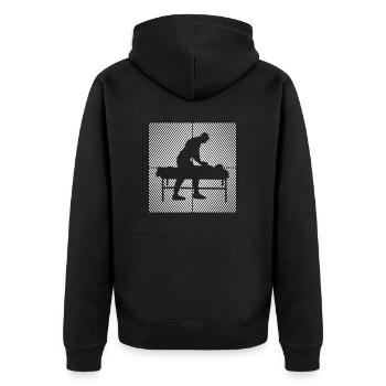 Kinésithérapeute Chiropracteur Physio-masseur - Veste à capuche bio Premium Unisexe - noir - Dos - Nico (187cm)