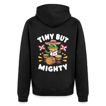 Coqui Frog Puerto Rico Pride Boricua Puerto Rican - Unisex Premium Organic Zip Hoodie - black - Back - Nico (187cm)