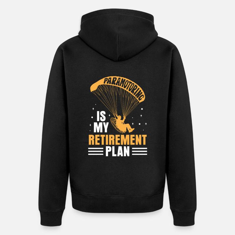 Paramoteur Paramoteur - Veste à capuche bio Premium Unisexe - noir