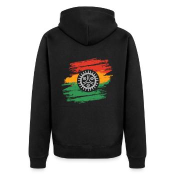 Grenouille Coqui Symbole Taino Boricua Puerto - Veste à capuche bio Premium Unisexe - noir - Dos - Nico (187cm)