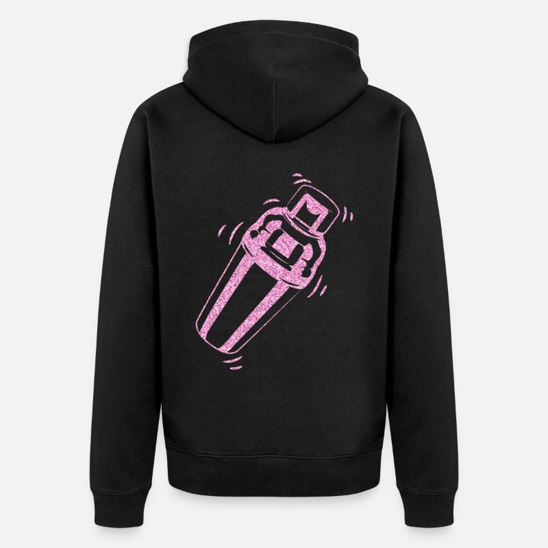 Barman Mixologue Shaker - Veste à capuche bio Premium Unisexe - noir