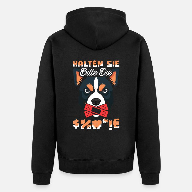 Bouvier australien - Veste à capuche bio Premium Unisexe - noir