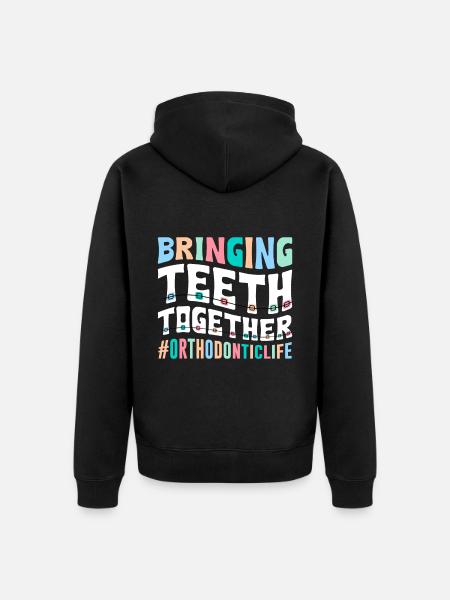Orthodontiste - Veste à capuche bio Premium Unisexe - noir