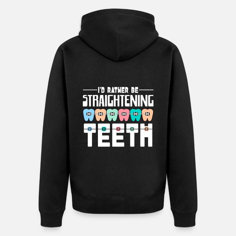 Orthodontiste - Veste à capuche bio Premium Unisexe - noir