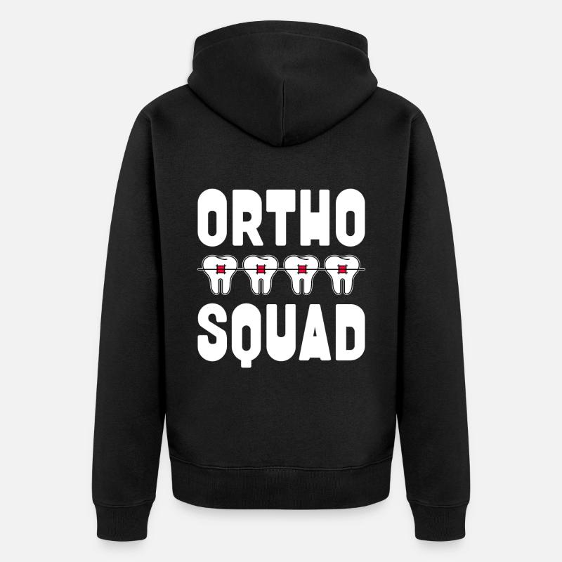 Orthodontiste - Veste à capuche bio Premium Unisexe - noir