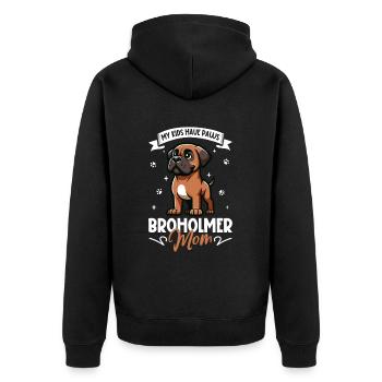 Maman Broholm - Veste à capuche bio Premium Unisexe - noir - Dos - Nico (187cm)
