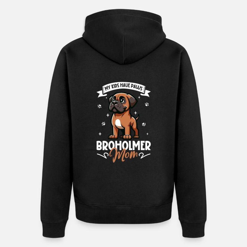 Maman Broholm - Veste à capuche bio Premium Unisexe - noir