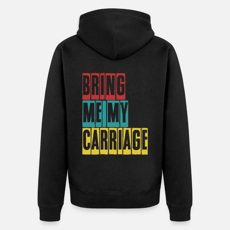 Cocher de calèche Cochers - Veste à capuche bio Premium Unisexe - noir