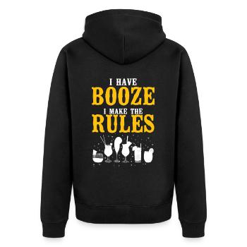 Barman mixologue j’ai le - Veste à capuche bio Premium Unisexe - noir - Dos - Nico (187cm)