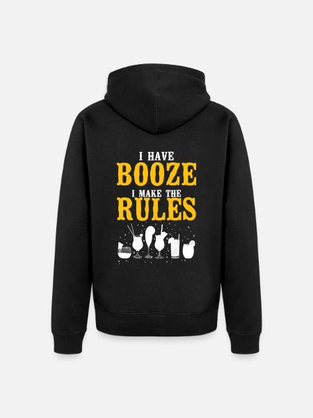 Bartender Mixologist I Have The - Unisex Premium Organic Zip Hoodie - black