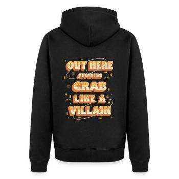 Allergie au cancer ici : éviter le crabe - Veste à capuche bio Premium Unisexe - noir - Dos - Nico (187cm)