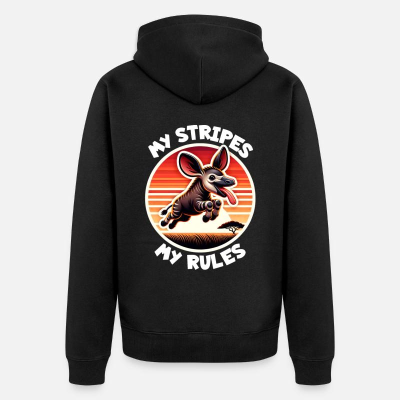 Dictons Okapi - Veste à capuche bio Premium Unisexe - noir