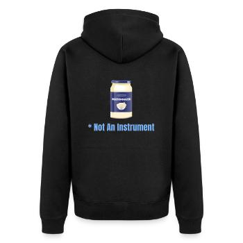 La mayonnaise n’est pas un instrument - Veste à capuche bio Premium Unisexe - noir - Dos - Nico (187cm)