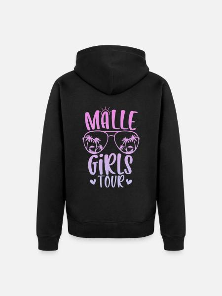 Visite des filles de Malle - Veste à capuche bio Premium Unisexe - noir