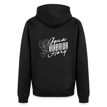 Poisson Betta Betta Aqua Warrior Gloire - Veste à capuche bio Premium Unisexe - noir - Dos - Nico (187cm)