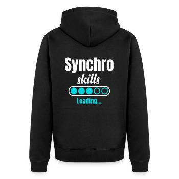 Chargement des compétences de synchronisation. Natation synchronisée - Veste à capuche bio Premium Unisexe - noir - Dos - Nico (187cm)