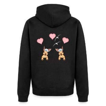 Marins Kangoru Marins Marins Ahoy Enfant - Veste à capuche bio Premium Unisexe - noir - Dos - Nico (187cm)