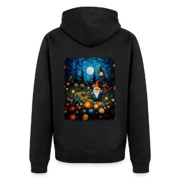 Gnome Jardinage Gnomes Jardinier Starnac - Veste à capuche bio Premium Unisexe - noir - Dos - Nico (187cm)