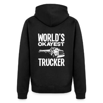 Meilleur chauffeur de camion au monde - Veste à capuche bio Premium Unisexe - noir - Dos - Nico (187cm)