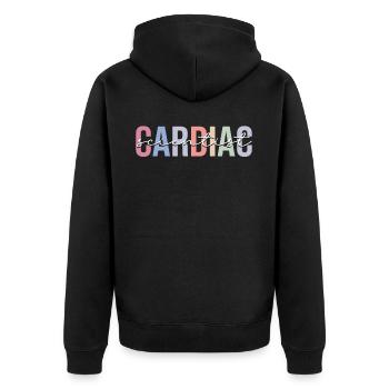 Heart Specialist Nurse Cardiology - Unisex Premium Organic Zip Hoodie - black - Back - Nico (187cm)