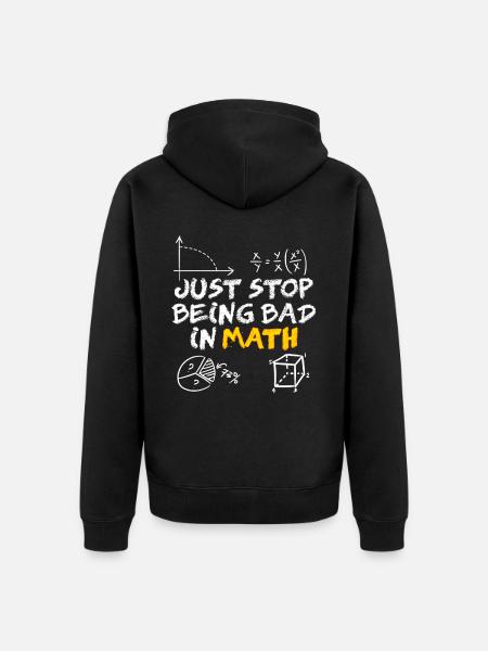 Maths Mathematics Physics Teacher Math - Unisex Premium Bio Zip Hoodie - Schwarz