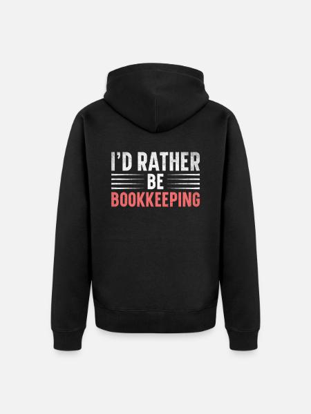 Buchhaltung Finanzbuchhalter Buchhalter Beruf - Unisex Premium Bio Zip Hoodie - Schwarz