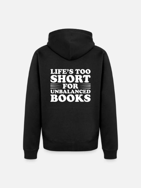 Buchhaltung Finanzbuchhalter Buchhalter Beruf - Unisex Premium Bio Zip Hoodie - Schwarz