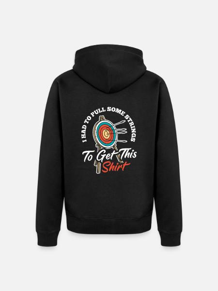 Archer Archery Archery - Unisex Premium Organic Zip Hoodie - black