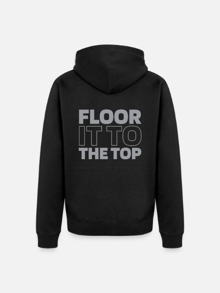 Elevator Elevator - Unisex Premium Organic Zip Hoodie - black