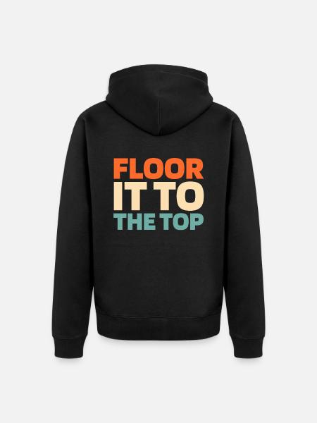 Elevator Elevator - Unisex Premium Organic Zip Hoodie - black