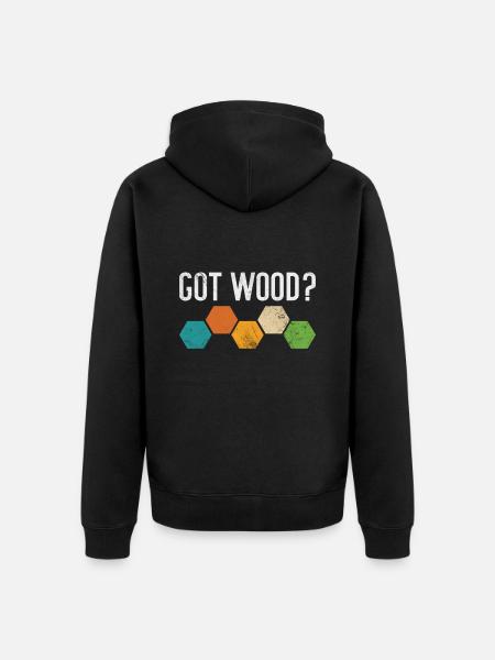 Board game - Unisex Premium Organic Zip Hoodie - black