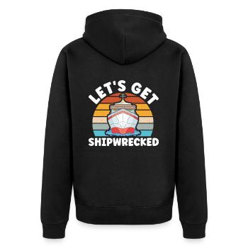 Kreuzfahrer Kreuzfahrtschiff Kreuzfahrt Geschenk - Unisex Premium Bio Zip Hoodie - Schwarz - Hinten - Nico (187cm)