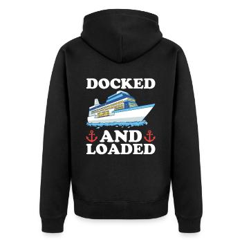 Croisière Crusader Bateau de croisière Cadeau - Veste à capuche bio Premium Unisexe - noir - Dos - Nico (187cm)