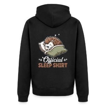 Officiel Sleeping House Hérisson PJ Sleeping - Veste à capuche bio Premium Unisexe - noir - Dos - Nico (187cm)