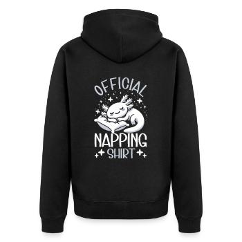 Maison de Couchage Officielle Axolotl PJ Dormir - Veste à capuche bio Premium Unisexe - noir - Dos - Nico (187cm)