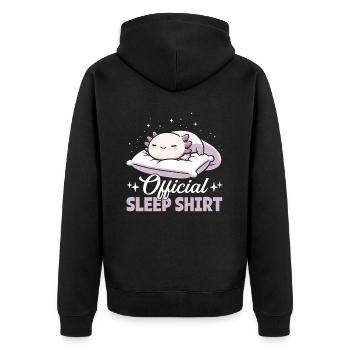 Maison de Couchage Officielle Axolotl PJ Dormir - Veste à capuche bio Premium Unisexe - noir - Dos - Nico (187cm)