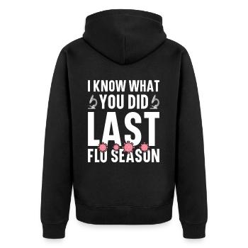 Epidemiology Scientist Epidemiologist Medicine - Unisex Premium Organic Zip Hoodie - black - Back - Nico (187cm)