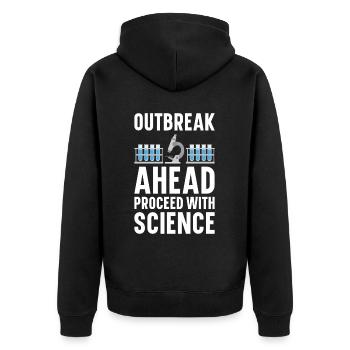 Epidemiology Scientist Epidemiologist Medicine - Unisex Premium Organic Zip Hoodie - black - Back - Nico (187cm)