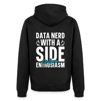 Epidemiology Scientist Epidemiologist Medicine - Unisex Premium Organic Zip Hoodie - black - Back - Nico (187cm)
